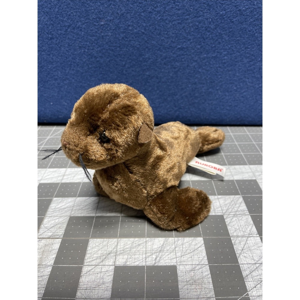 Aurora Brown Seal‎ 2016 Stuffed Animal 7" Plush